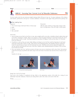 LAB 4.2 Assessing Your Current Level of Muscular Endurance