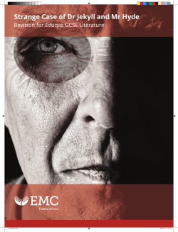 Strange Case of Dr Jekyll and Mr Hyde