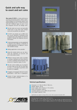 Quick and safe way to count and sort coins