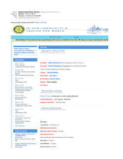 eBulletin Feb 15 2014