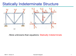 Statically Indeterminate Structure