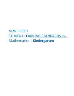 Kindergarten - State of New Jersey