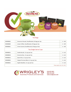 Tea Bags Tea Single Serve Cups