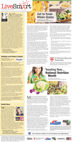 Get to Know Whole Grains Trending Now&hellip; National Nutrition Month