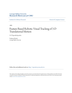 Feature Based Robotic Visual Tracking of 3