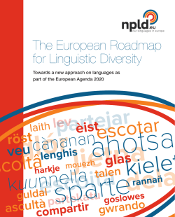 The European Roadmap for Linguistic Diversity