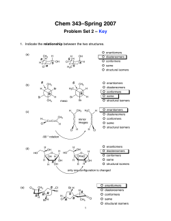 Chem 343&ndash;Spring 2007 Problem Set 2
