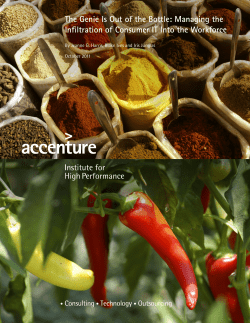 The Genie Is Out of the Bottle: Managing the Infiltration of