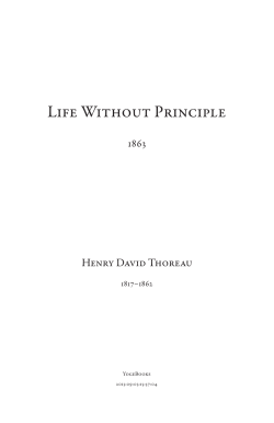 Life Without Principle