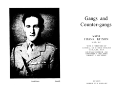 Gangs and Counter-gangs