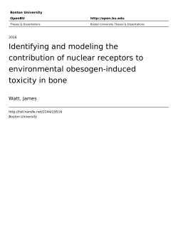 Identifying and modeling the contribution of nuclear receptors to