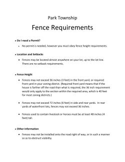 Fence Requirements