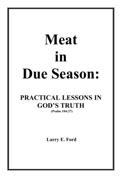 to - The Seventh Day Christian Assembly