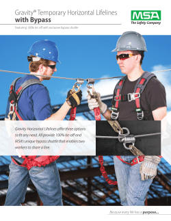 Gravity&reg; Temporary Horizontal Lifelines with Bypass