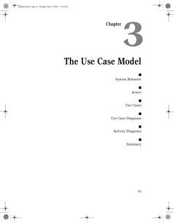 The Use Case Model