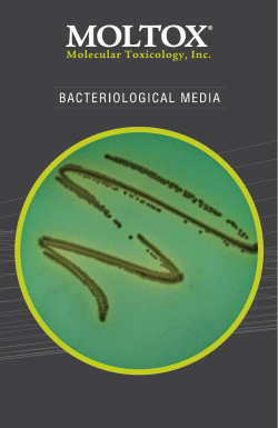 Bacteriological Media Catalog