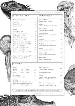 Drinks - The Moat