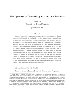 The Dynamics of Overpricing in Structured Products