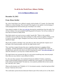 To all On the World Peace Alliance Mailing www