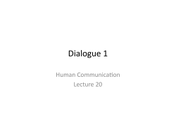 20. Dialogue (JL)