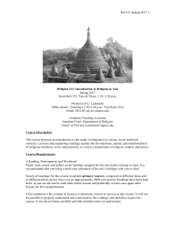 01:840:211:01 Religion in Asia (Lammerts)