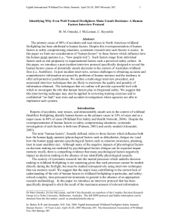 Identifying Why Even Well-Trained Firefighters Make Unsafe