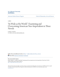 Examining and Overcoming American Neo-Imperialism in