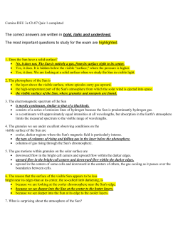 The correct answers are written in bold, italic and underlined. The