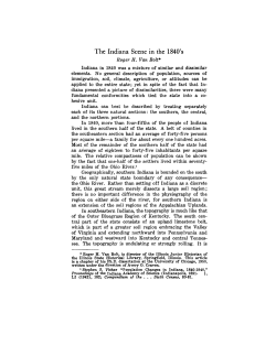 The Indiana Scene in the 1840`s