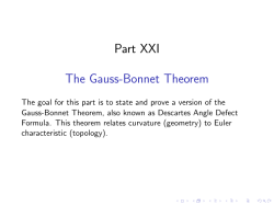 Part21_GaussBonnetTheorem