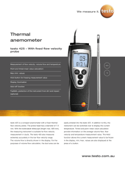 Thermal anemometer