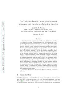 Don`t choose theories: Normative inductive reasoning and the status