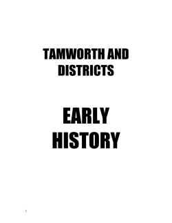 Tamworth and Districts Early History