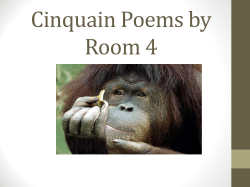 Cinquain Poemsw by Room 4