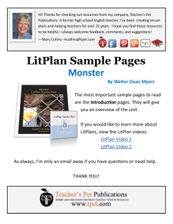 Monster - Teacher`s Pet Publications