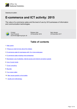 E-commerce and ICT activity - Office for National Statistics