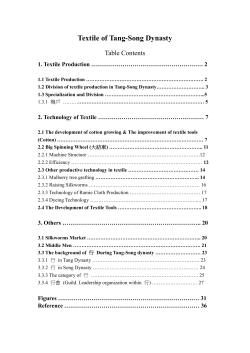 Textile of Tang-Song Dynasty
