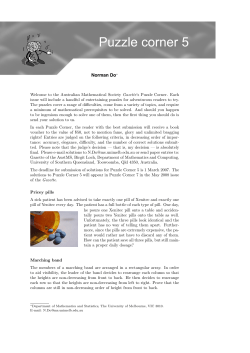 Puzzle Corner 5 - users.monash.edu.au