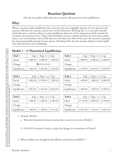 Reaction Quotient