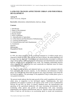 Land-Use Changes Affected by Urban and Industrial