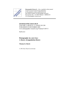 Demography in a new key