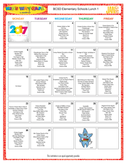 BCSD Elementary Schools Lunch 1