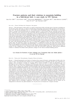 Fracture patterns and their relations to mountain building in a fold