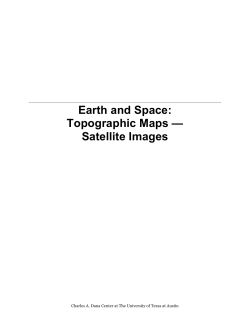 Earth and Space: Topographic Maps &mdash; Satellite Images