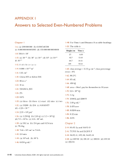 Appendix i - University Science Books