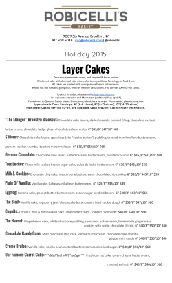 Layer Cakes - Robicelli`s Bakery
