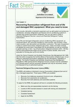 Recovering fluorocarbon refrigerant from end of life and damaged