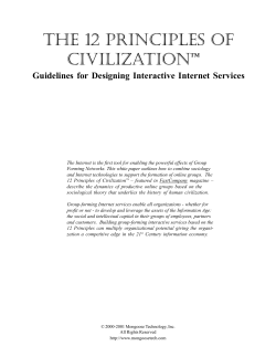 The 12 Principles of Civilization