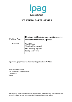 Dynamic spillovers among major energy and cereal