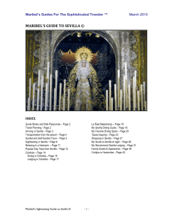 Sevilla Master - Maribel`s Guides
